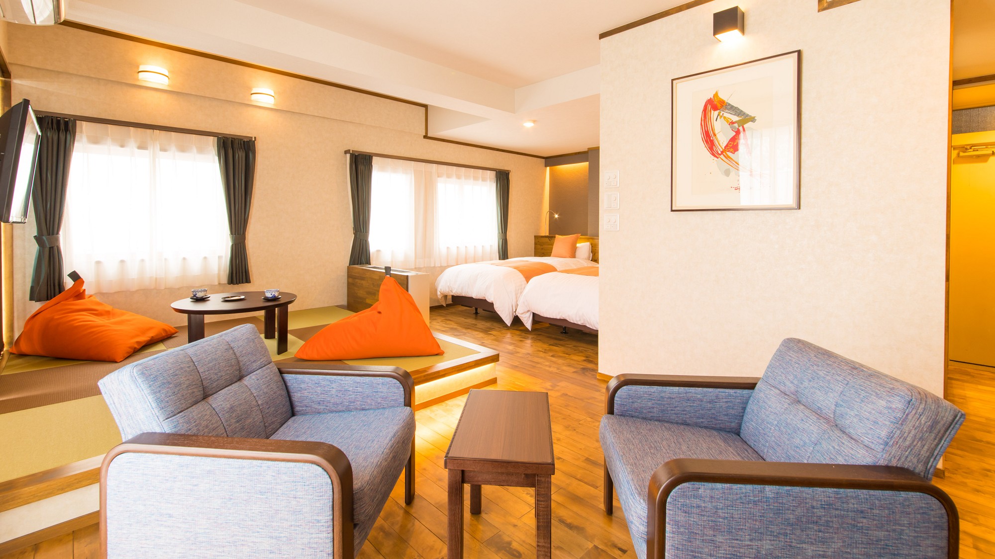 【モダン和洋室 32平米】シャワー・トイレ付