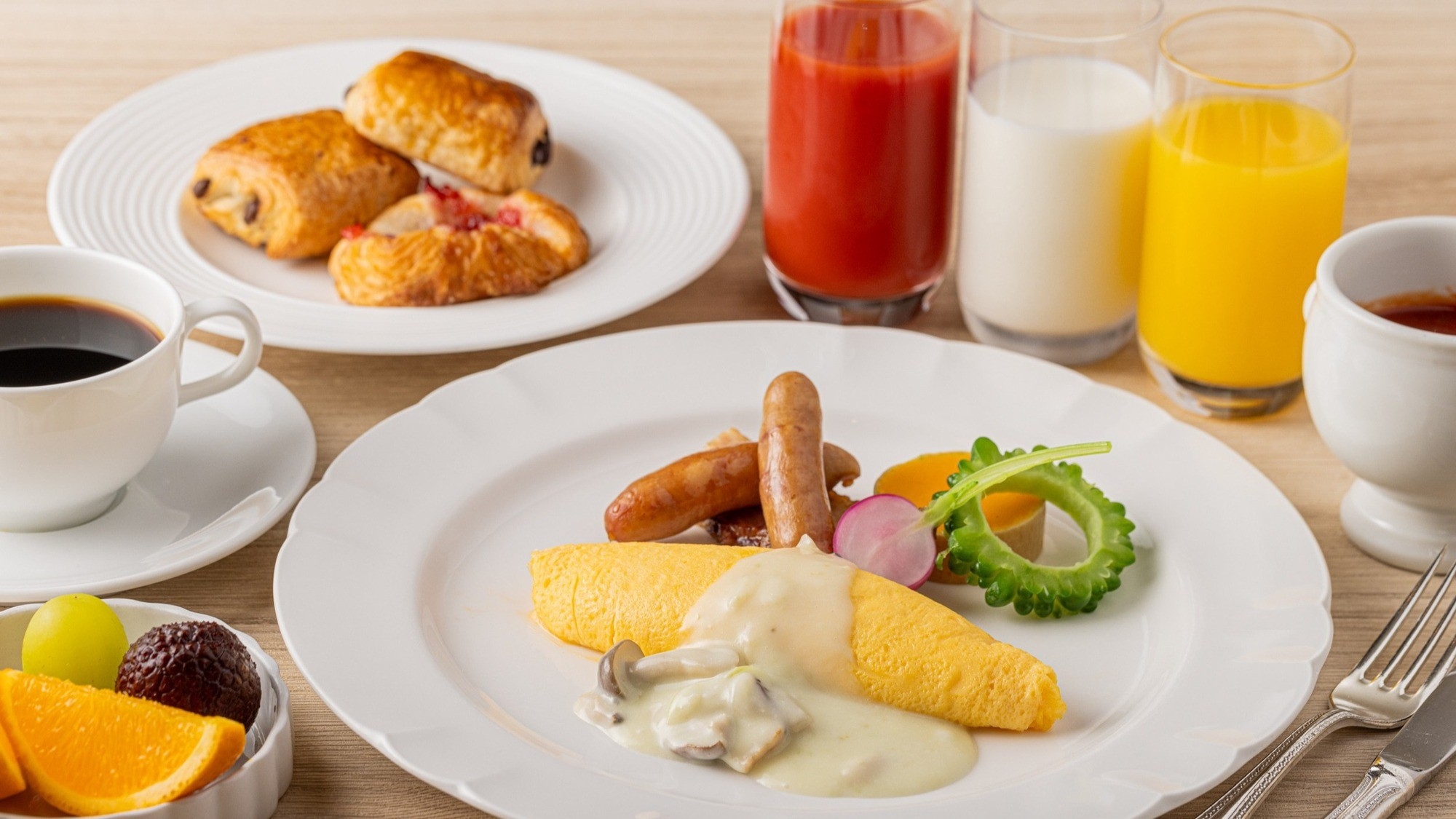 【楽天月末セール】特別料金！ シェフの出来立て実演＆地場食材をふんだんに使った朝食ブッフェ付きプラン