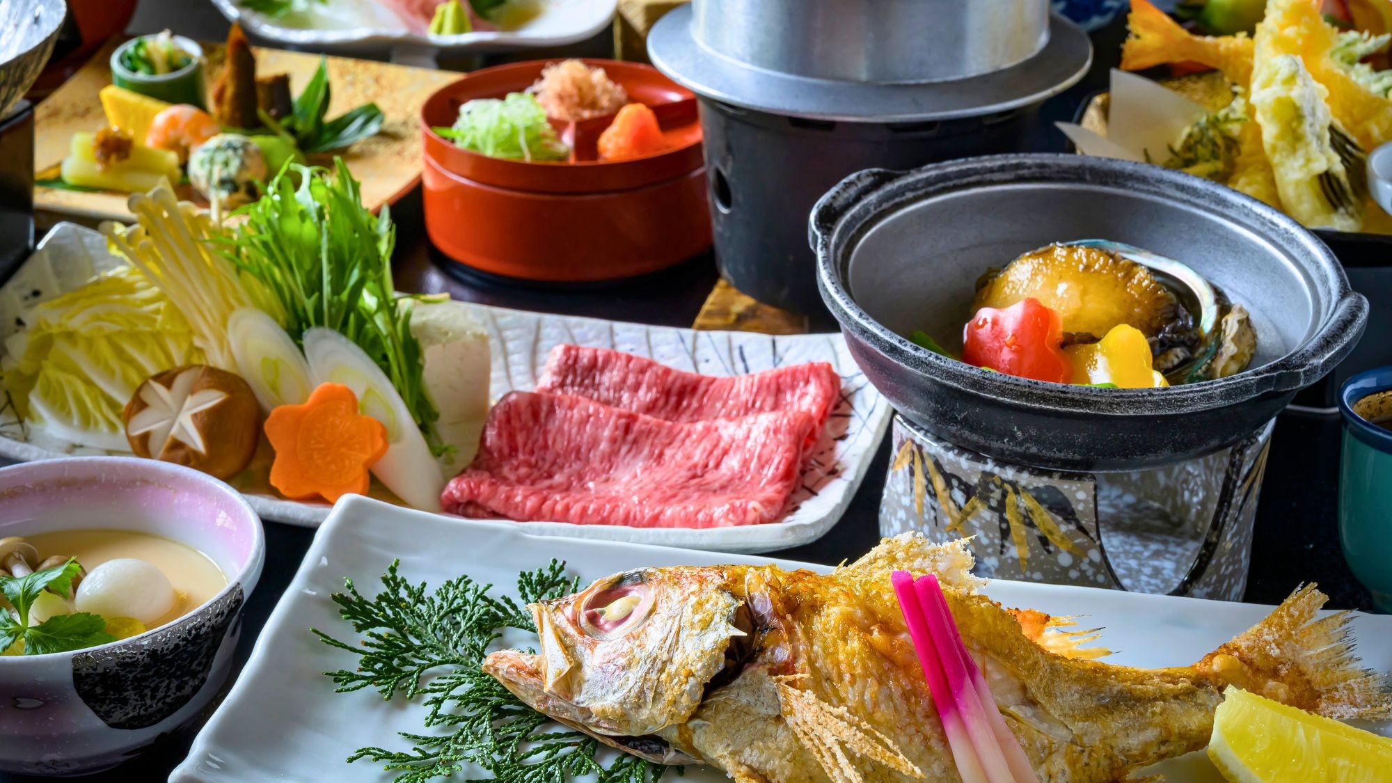 【鮑・しまね和牛・のどぐろ〇グレードアップ八雲会席】3大美味の饗宴〜山陰ゆかりの特選素材を贅沢に