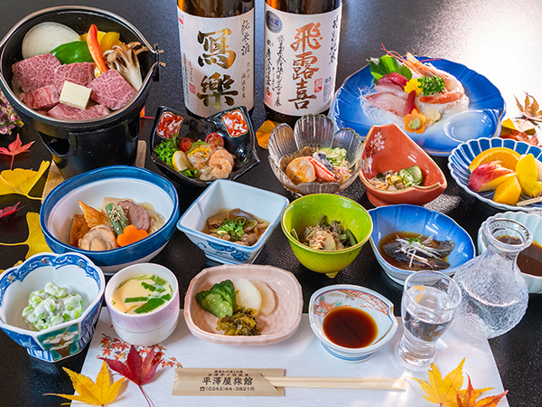 【1泊2食付】福島牛の陶板焼きプラン◆湧出量日本一！名湯草津と並ぶ歴史ある源泉かけ流しの薬湯温泉