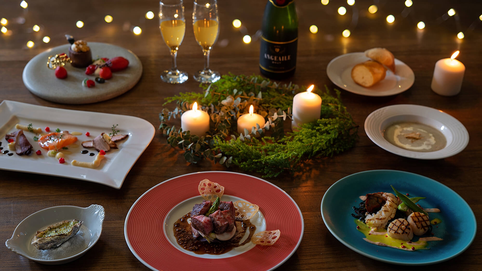 【2023☆Xmas】1日5組限定クリスマス特別コース付プラン＜２食・スパ＞