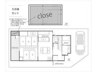 間取り図（5名様利用時の一例）