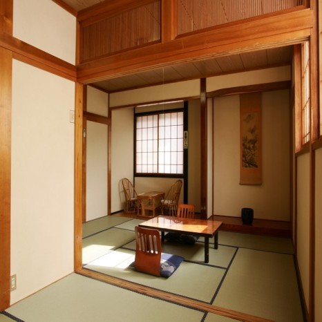 Kamar santai bergaya Jepang kuno (tikar tatami baru)