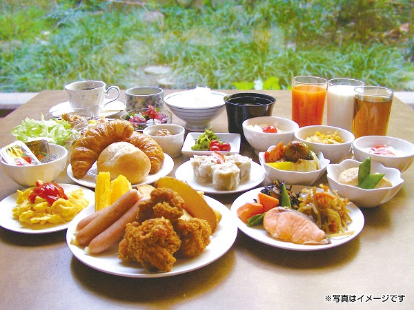 朝食バイキング（イメージ）和洋５０種類の豊富なシェフ特製健康メニュー