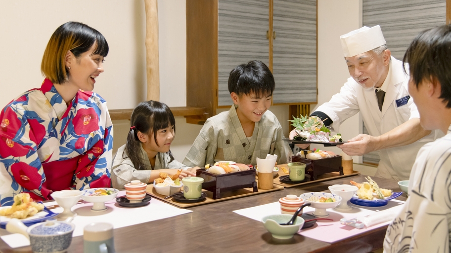 【3大特典付】海上ホテル遊び尽くしファミリープラン◆釣り竿サービス♪＜御食国会席＞