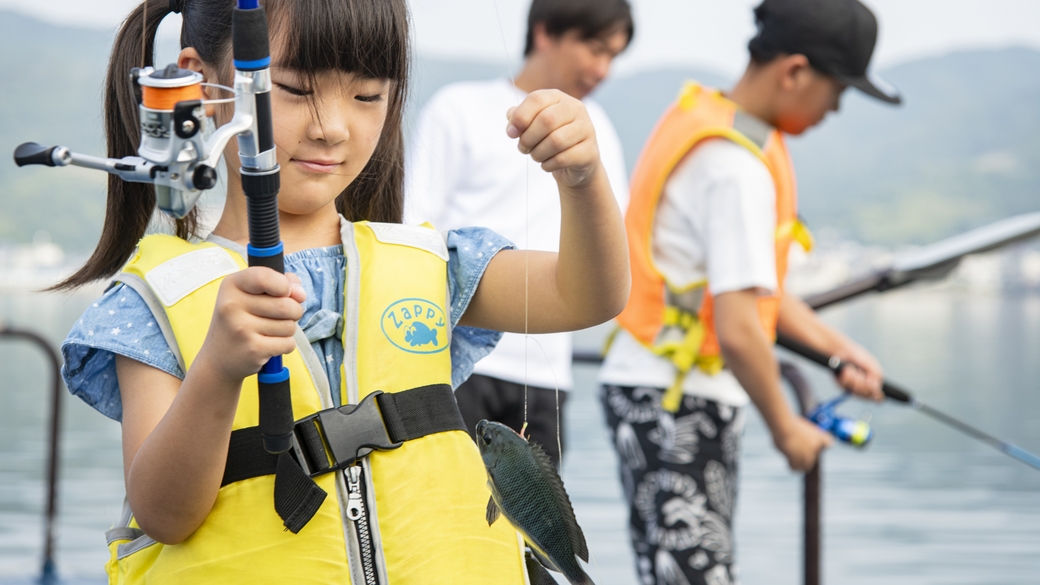 【3大特典付】海上ホテル遊び尽くしファミリープラン◆釣り竿サービス♪＜御食国会席＞
