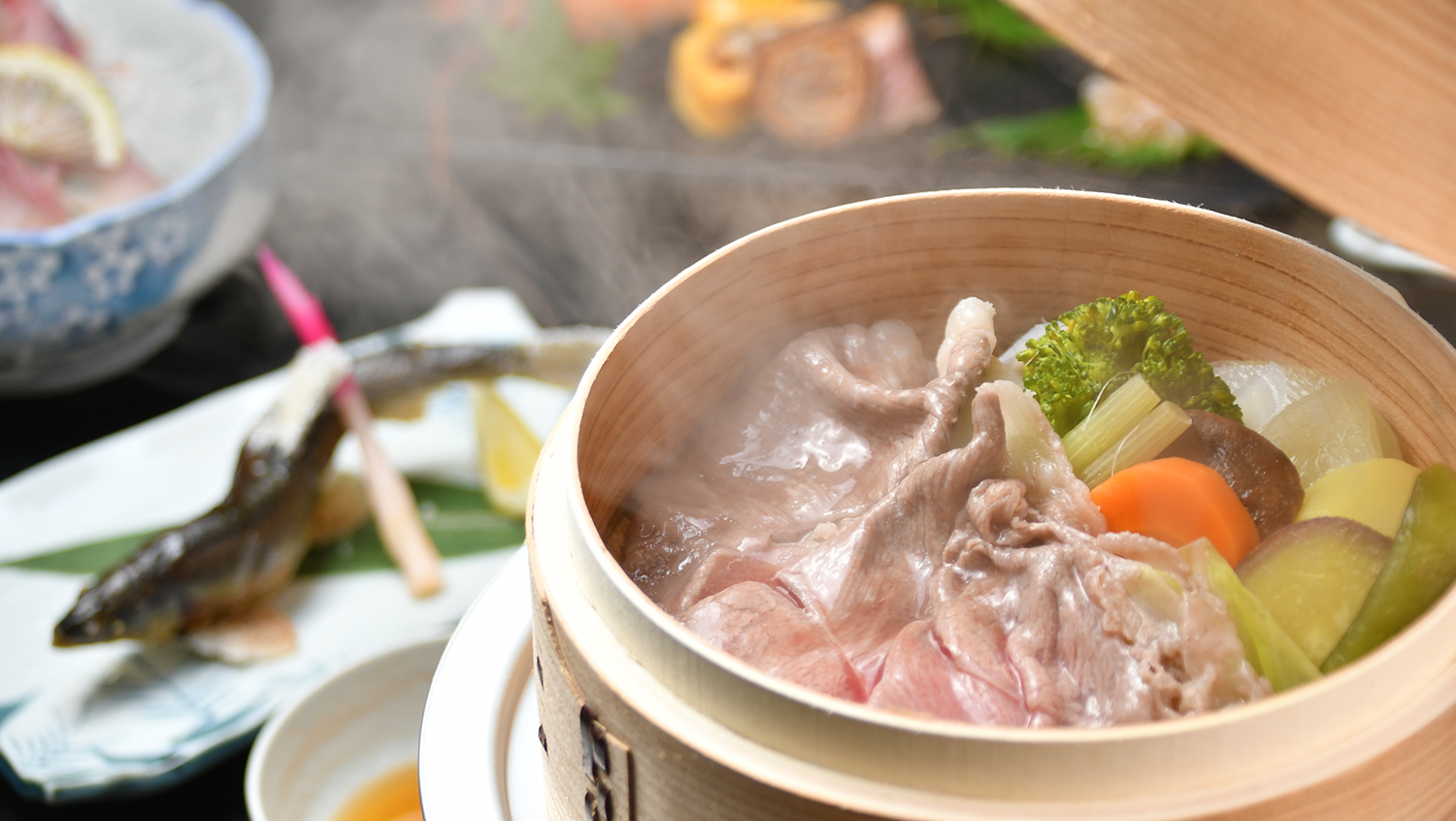 おなかにやさしい蒸し料理がメイン