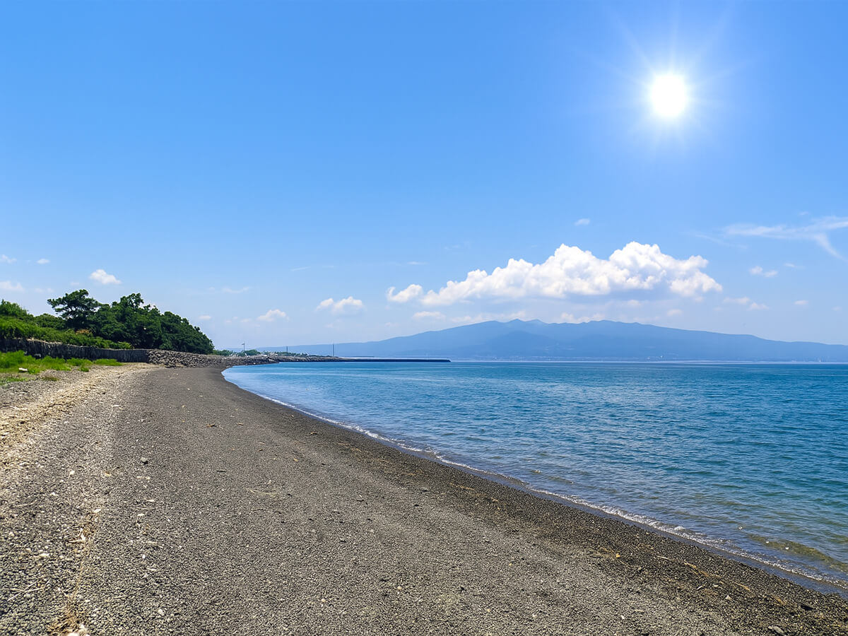 【長浜海水浴場】ホテルから車で30分