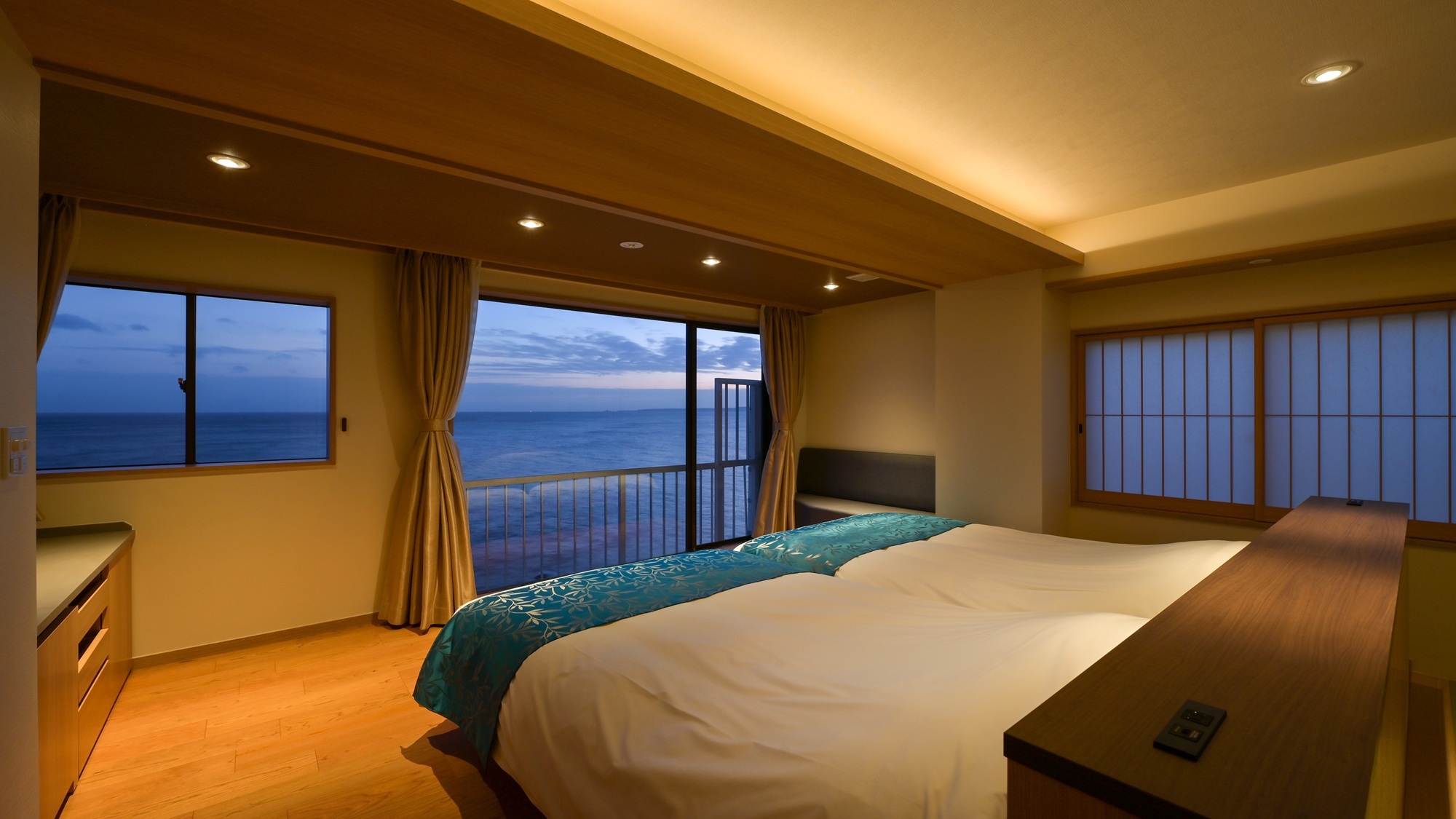 【2025年12月リニューアル】上階オーシャンビュー和洋室「結海(YUUMI）」＆金目鯛姿煮のご夕食