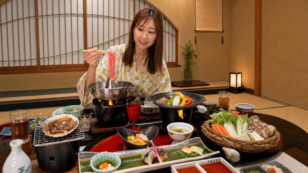 【秋グルメ｜伊勢海老の旅｜部屋食確約】 夜は1尾丸ごとお造り＆朝は伊勢海老の味噌汁。旬の味を二度堪能
