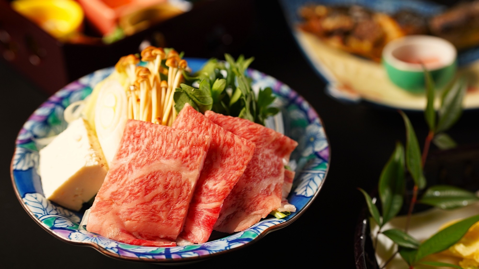 【5％OFF】【楽天スーパーSALE】郷土会席プラン　信州牛すき焼きと名物馬刺し盛り