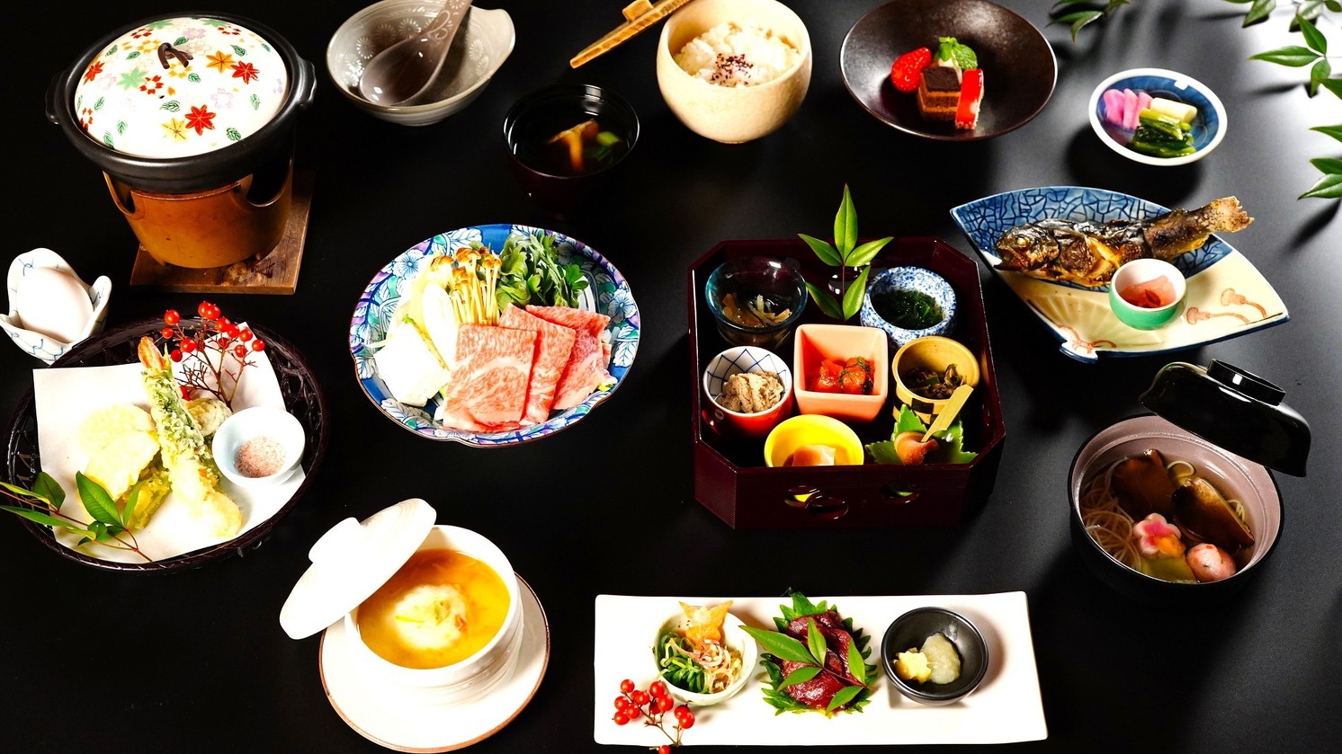 【5％OFF】【楽天スーパーSALE】郷土会席プラン　信州牛すき焼きと名物馬刺し盛り