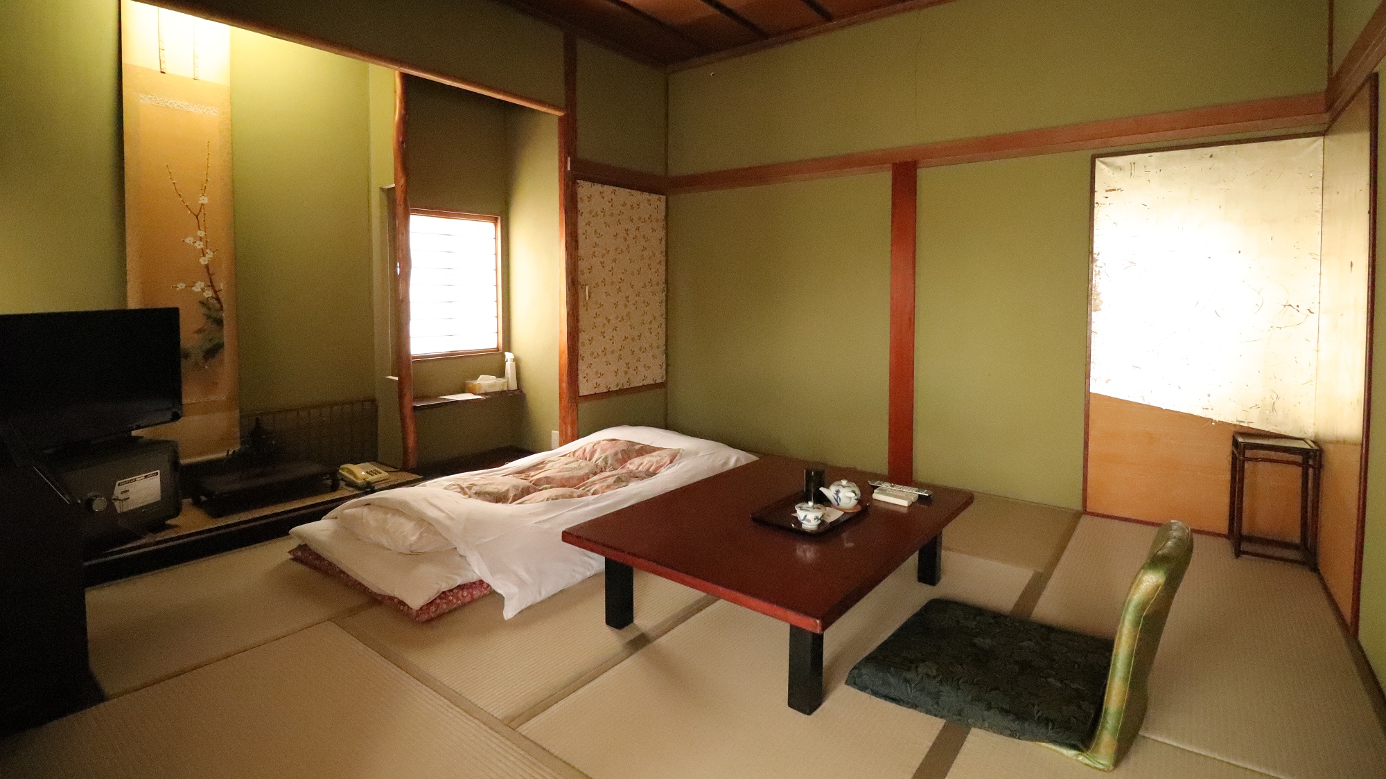 和室8畳／1～3名様　トイレ付（12番）ご到着の際には、あらかじめお布団を敷かせていただいております