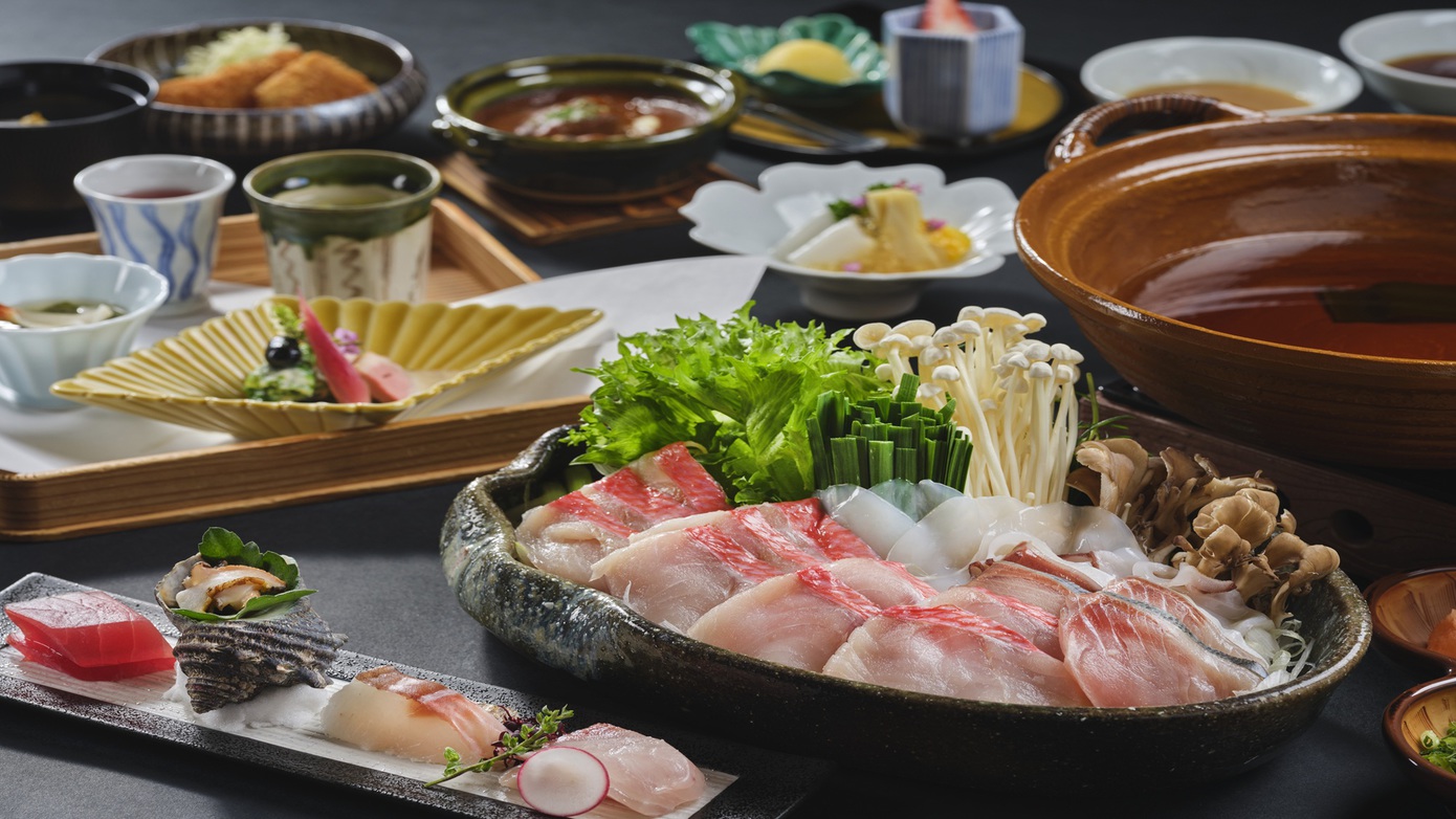 【海鮮しゃぶしゃぶ】四季折々の食材を使った和会席