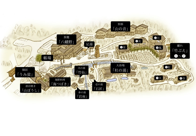 【きらの里　敷地内マップ】