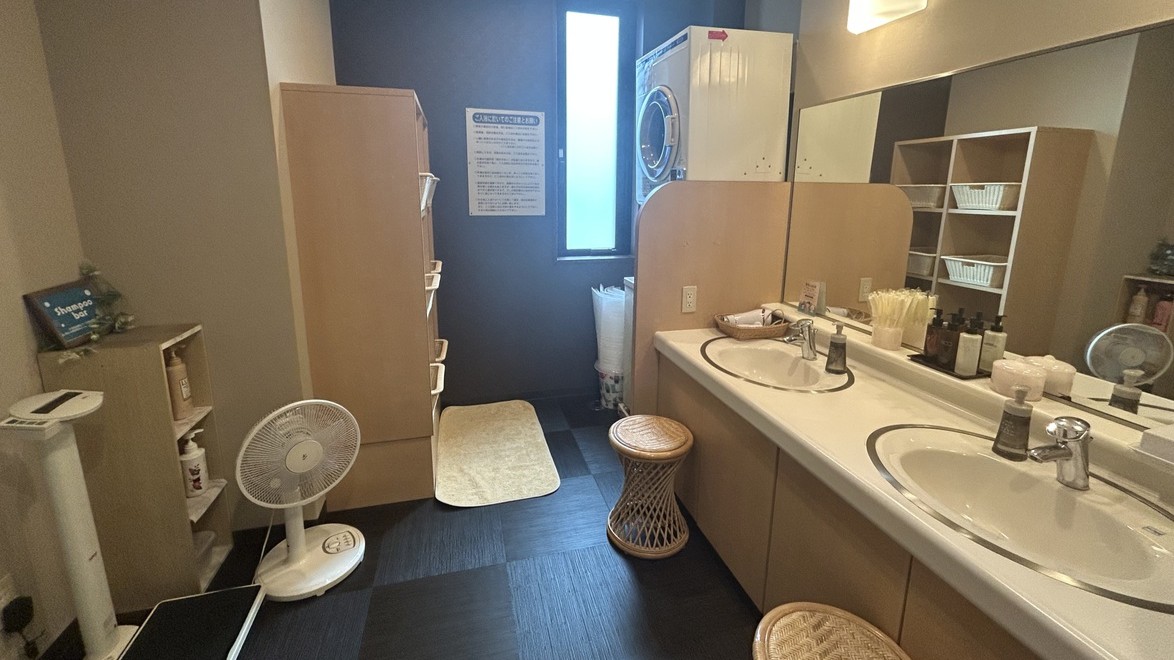 【女性大浴場】脱衣所