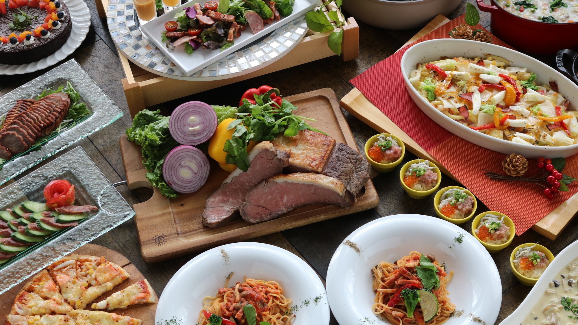 夕食バイキング