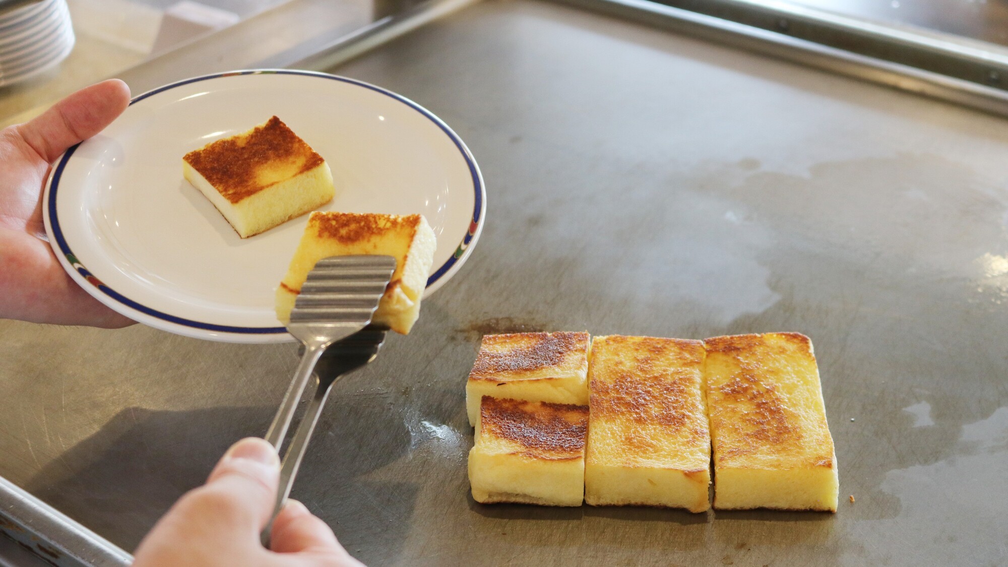 【朝食バイキング】ライブキッチン_フレンチトースト