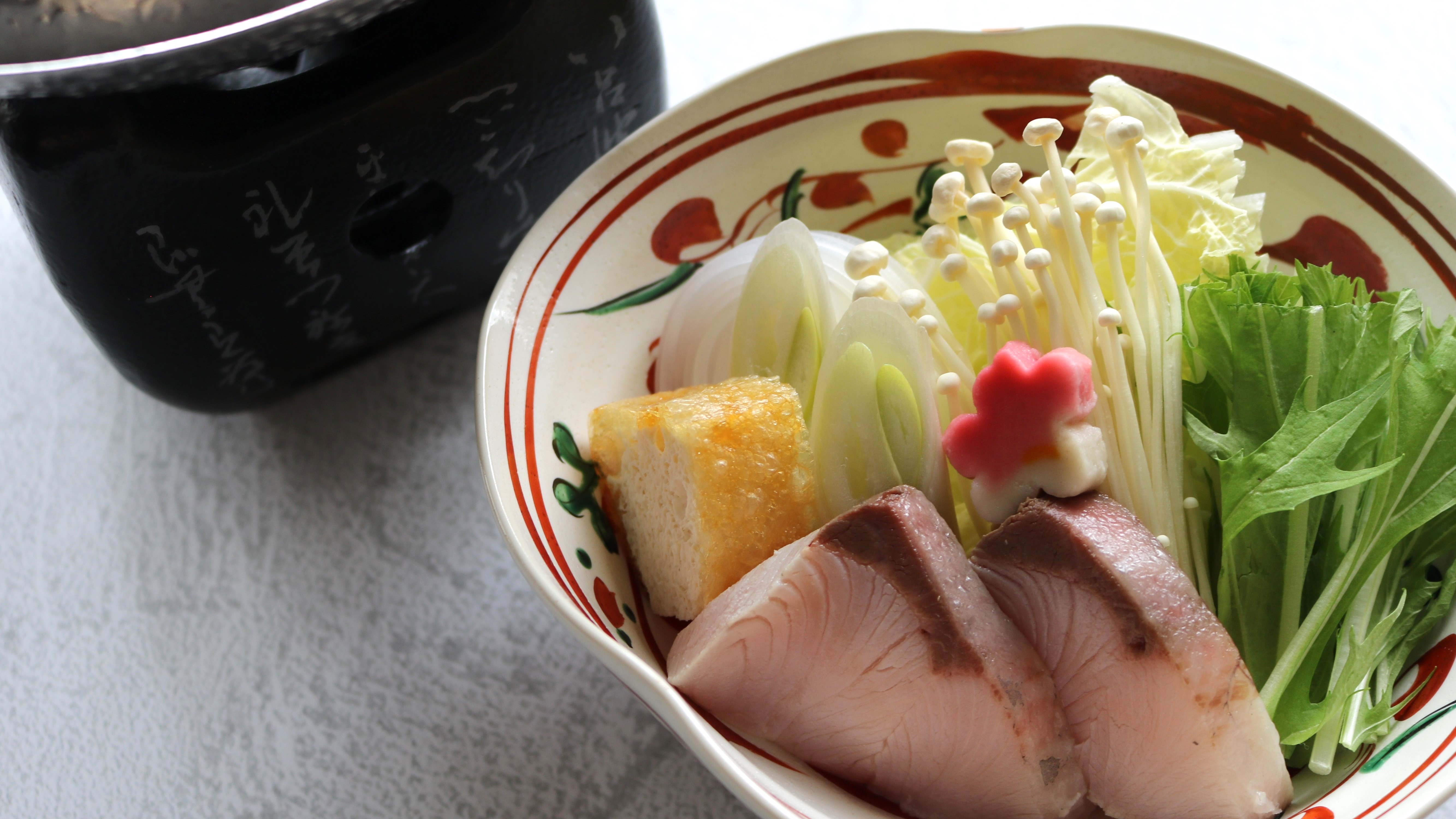 【和食】寒鰤鍋　蜜柑ポン酢