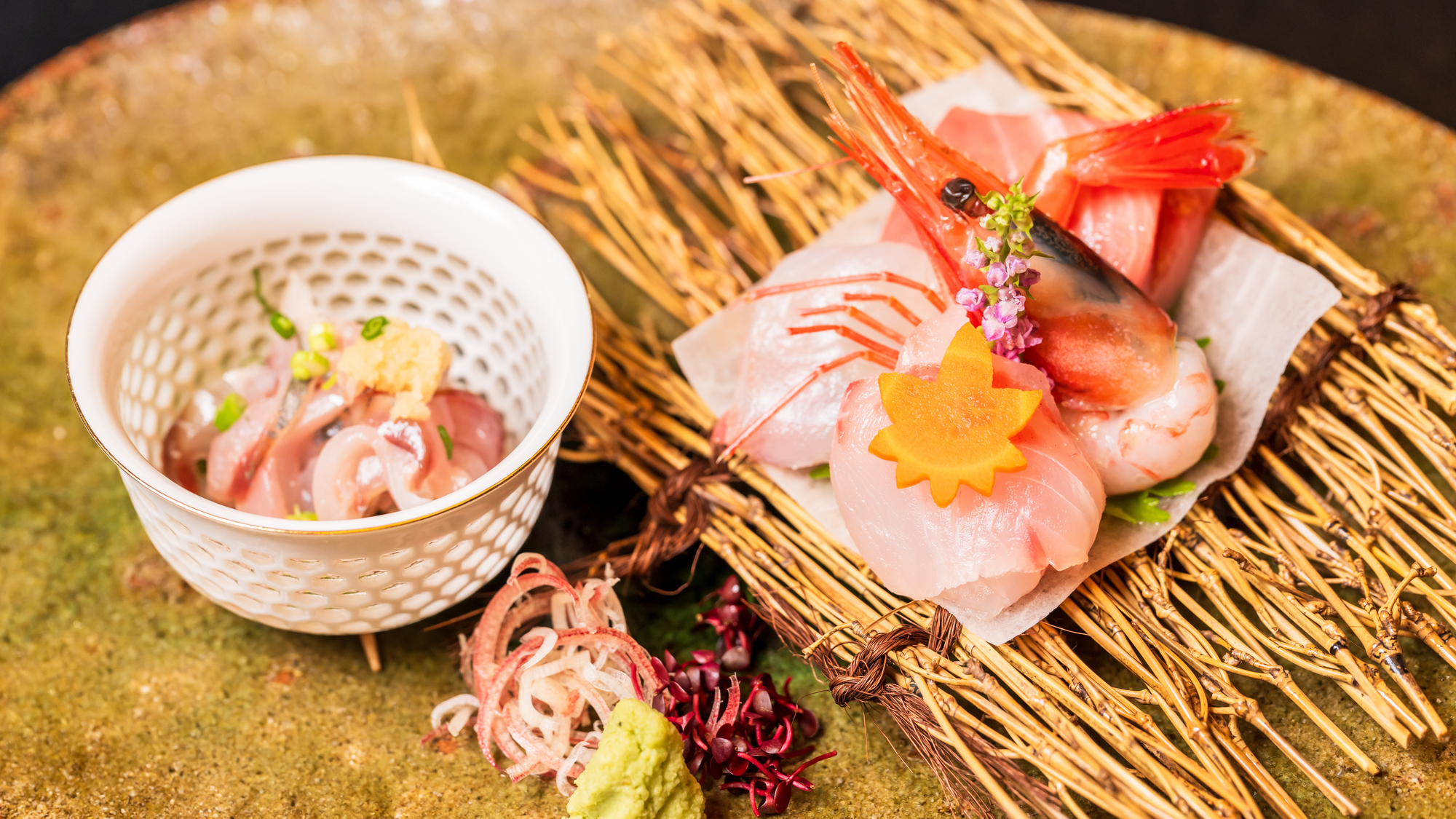 その日のとっておきの素材で お出しする造里 潮風香る湯河原で、海の幸を存分に