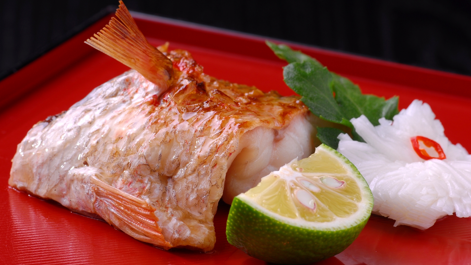 新潟の高級魚★のど黒の藻塩焼き※料理イメージになります