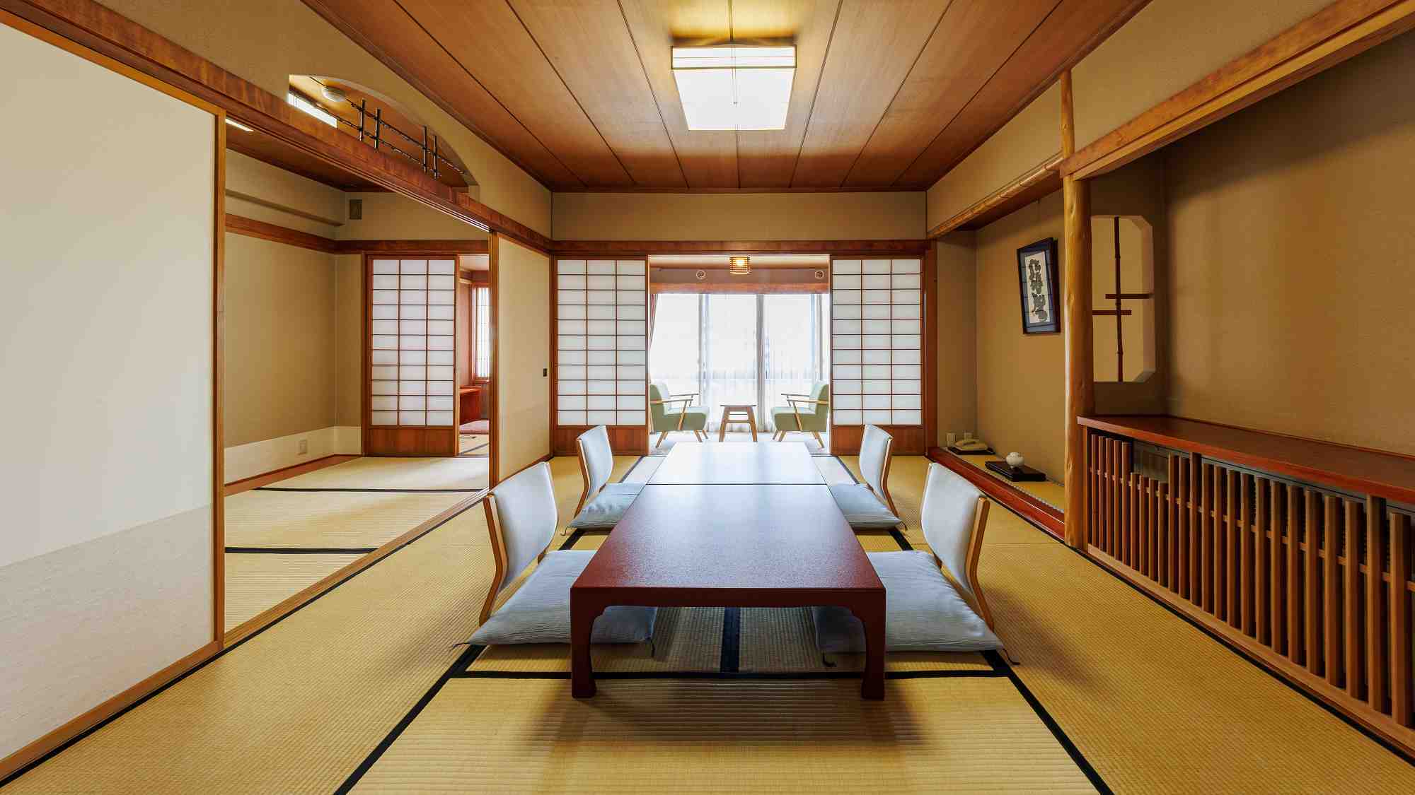 和室10畳+4畳|次の間と化粧室もついた、ゆとりある広さの和室