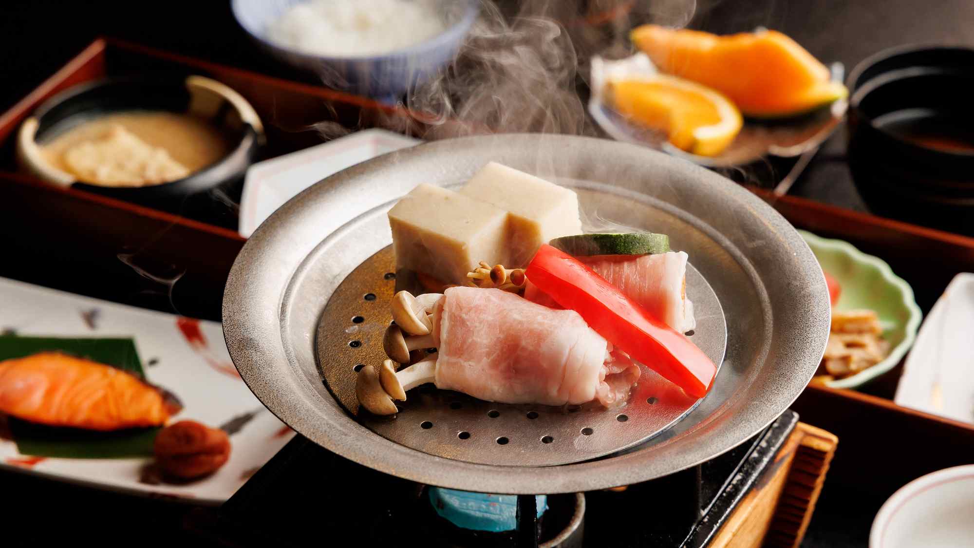 ご朝食｜地元の旬の素材を使った、体にやさしい朝ごはん