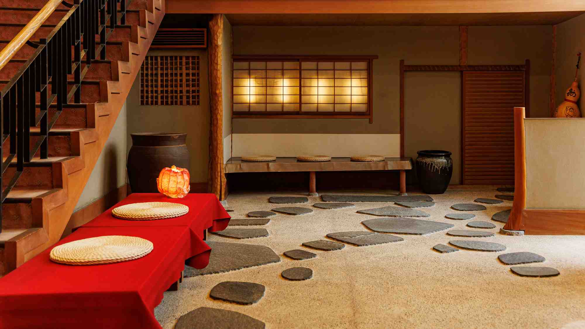 レトロ＆モダンのロビースペース