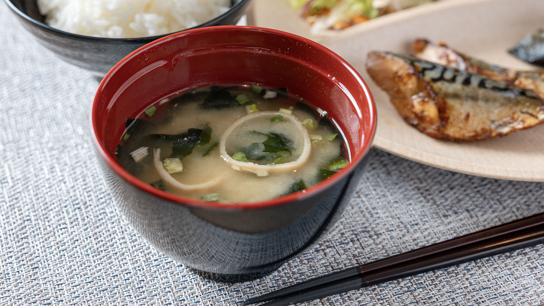 自然素材を使ったお味噌汁だから安心♪