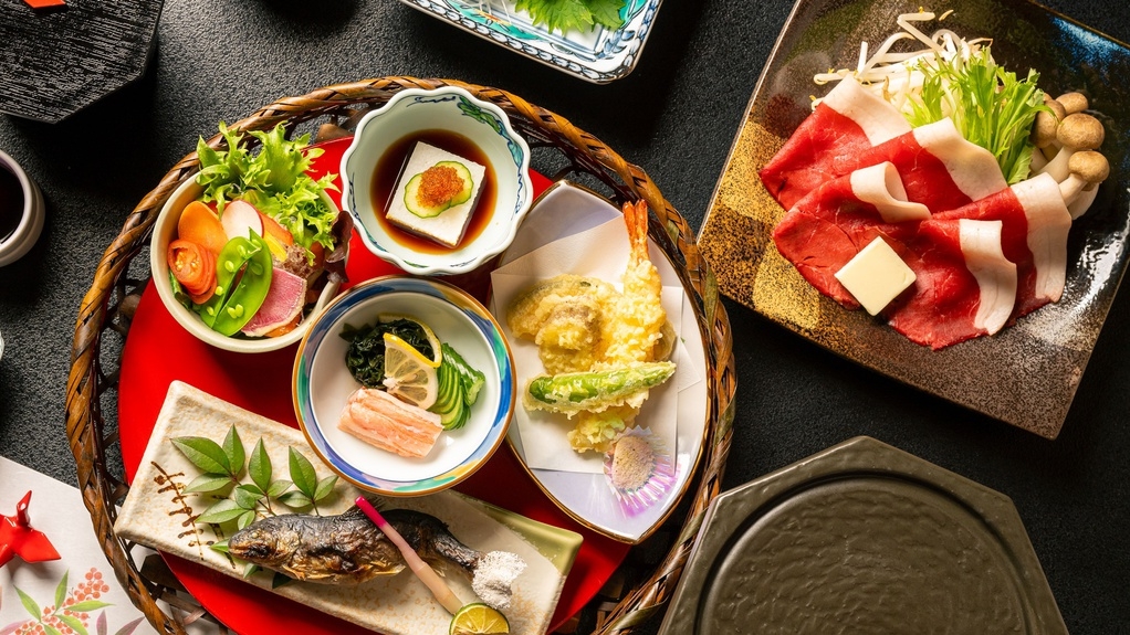 【極み会席！旬籠盛り】料理長自らが吟味した季節の厳選食材彩る“百花繚乱” 花籠会席プラン