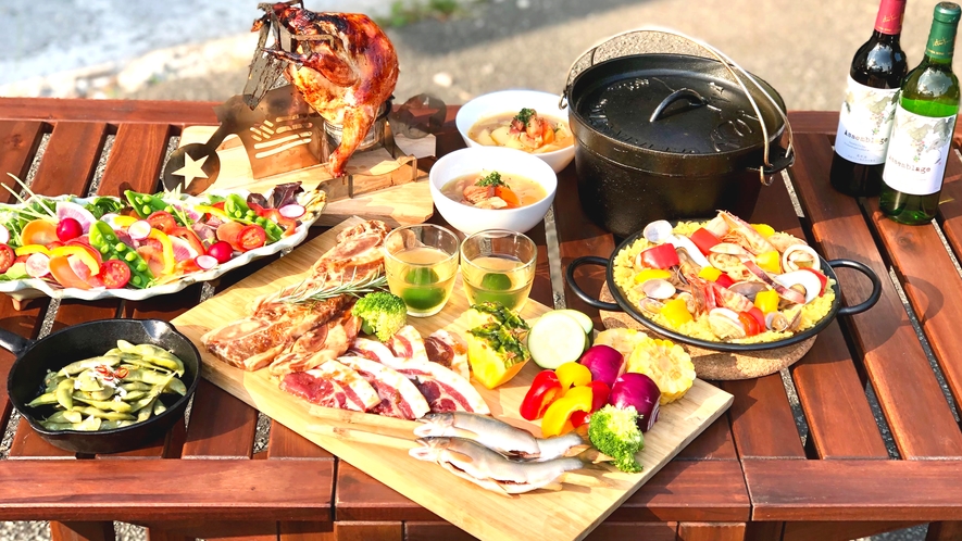 丹波篠山の食材をふんだんに使用したBBQ☆