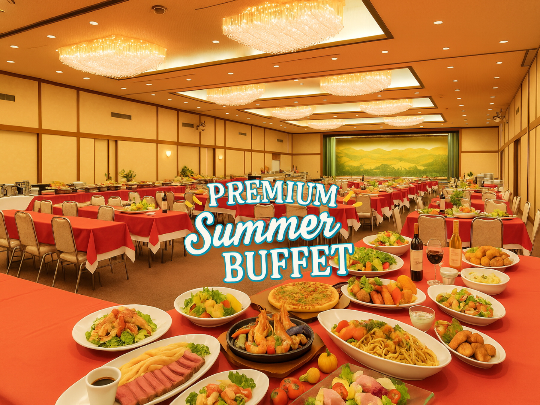 【期間限定】《Premium Summer Buffet》1泊2食付き宿泊プラン