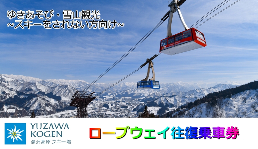 湯沢高原スキー場／ロープウェイ往復券付