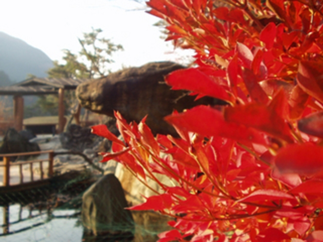 ホテル内日本庭園・紅葉の頃