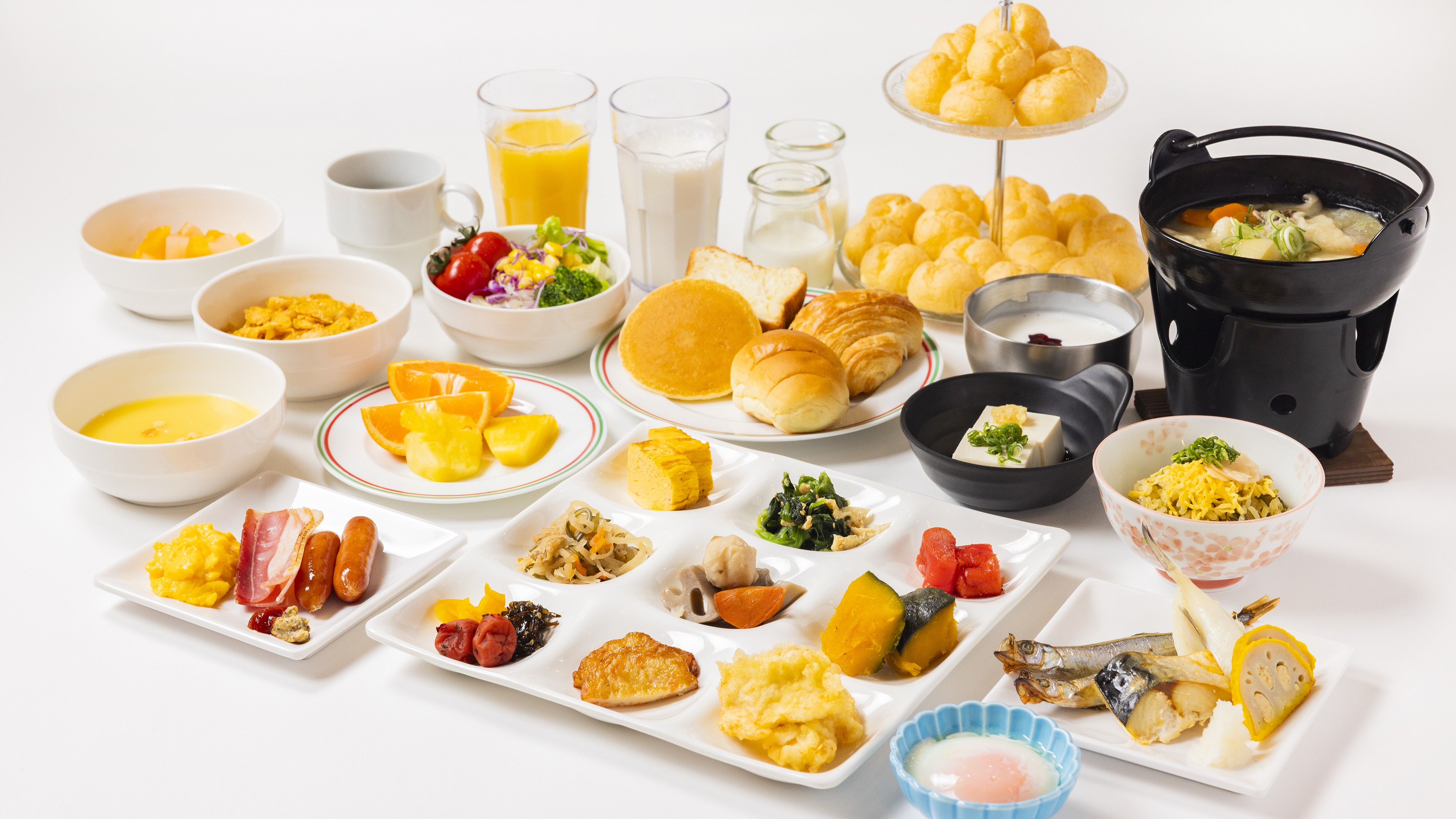 朝食バイキング（一例）