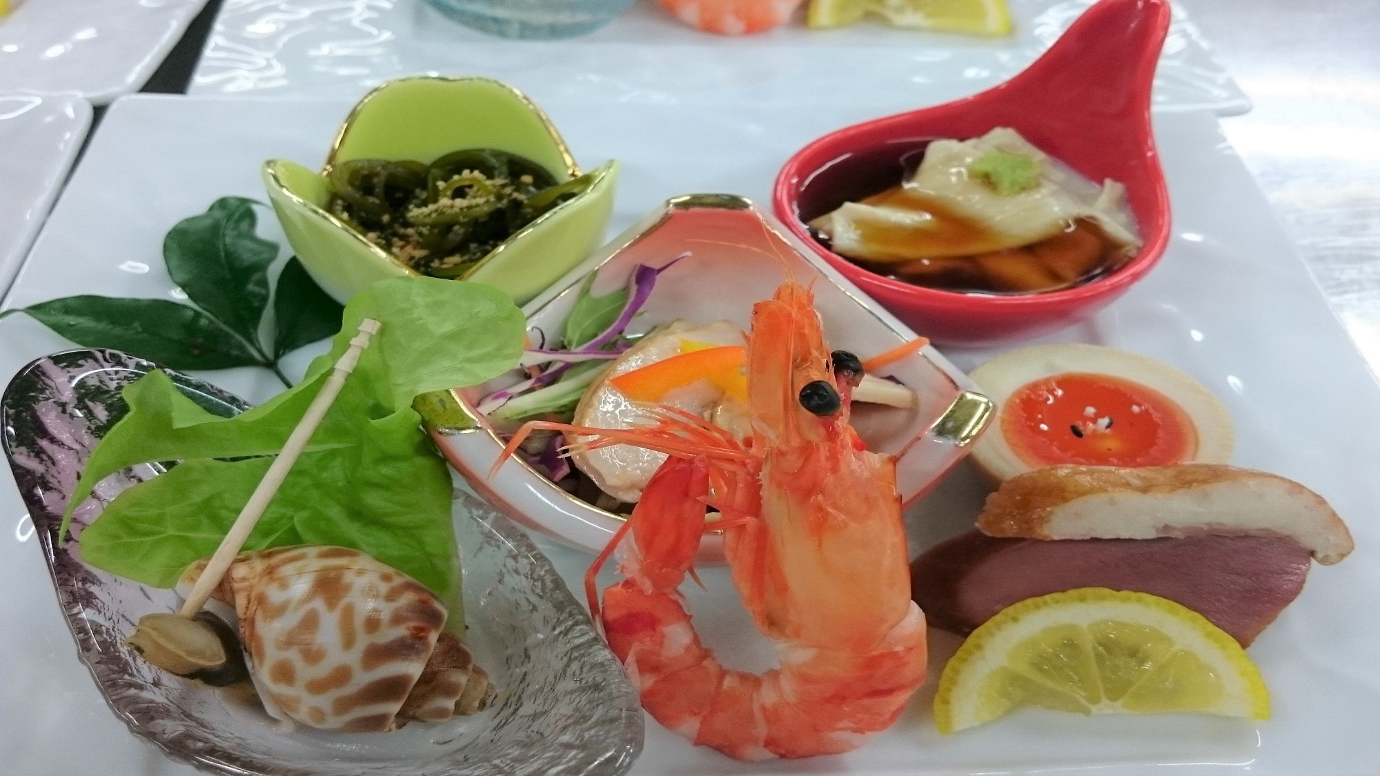 前菜一例です。