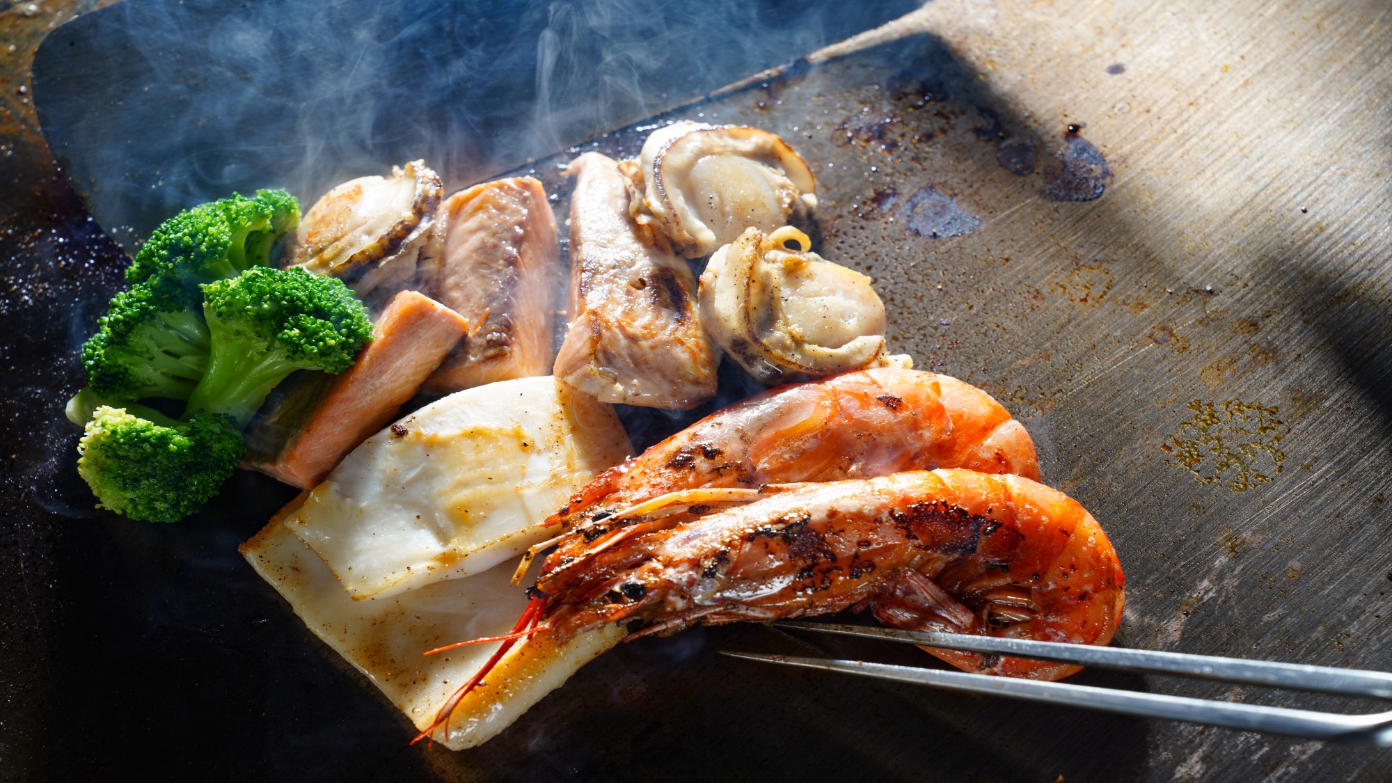【夕食ブッフェ】4/27～☆MENU一例・おすすめ魚料理「シーフード鉄板焼き」