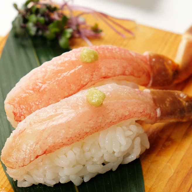 生ズワイガニ握り鮨