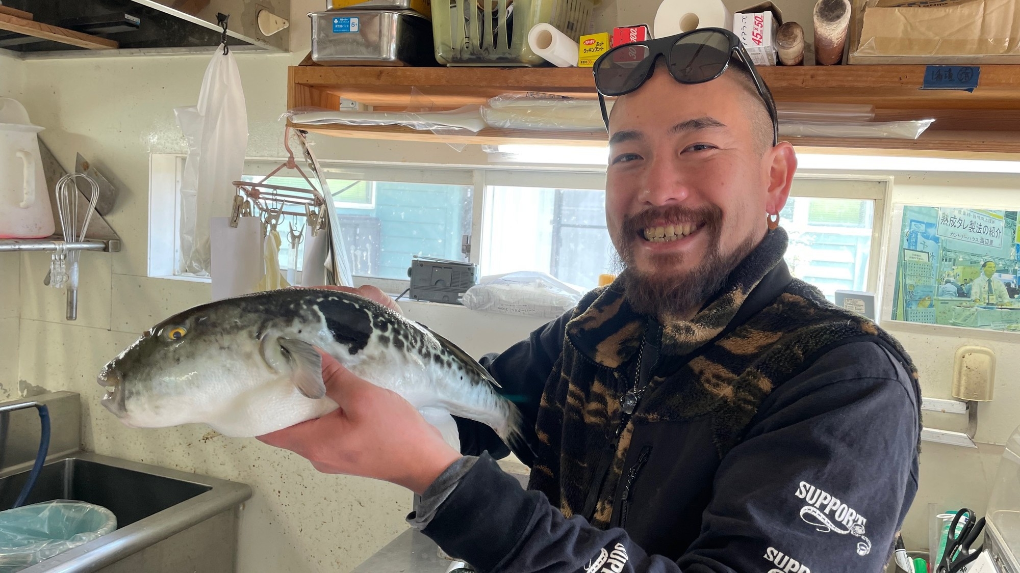 【平日限定：2食付】飯岡港人気のトラフグ釣り、捌き無料！！新鮮な海の幸と九十九里の絶景を