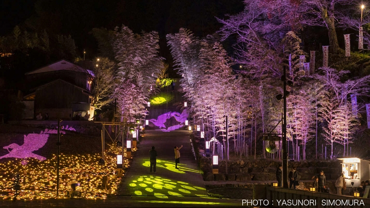 【冬季限定】やさしい詩と光に包まれる冬の温泉旅 〜音信川うたあかり観賞プラン〜