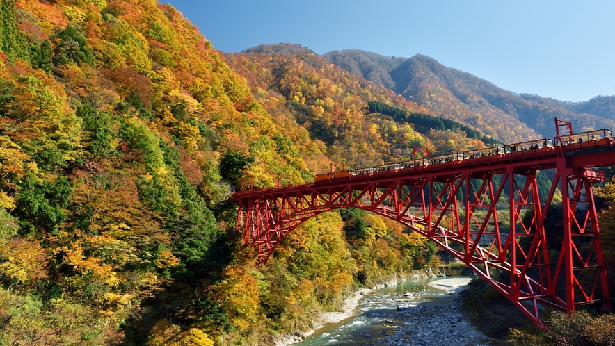 黒部峡谷トロッコ電車新山彦橋