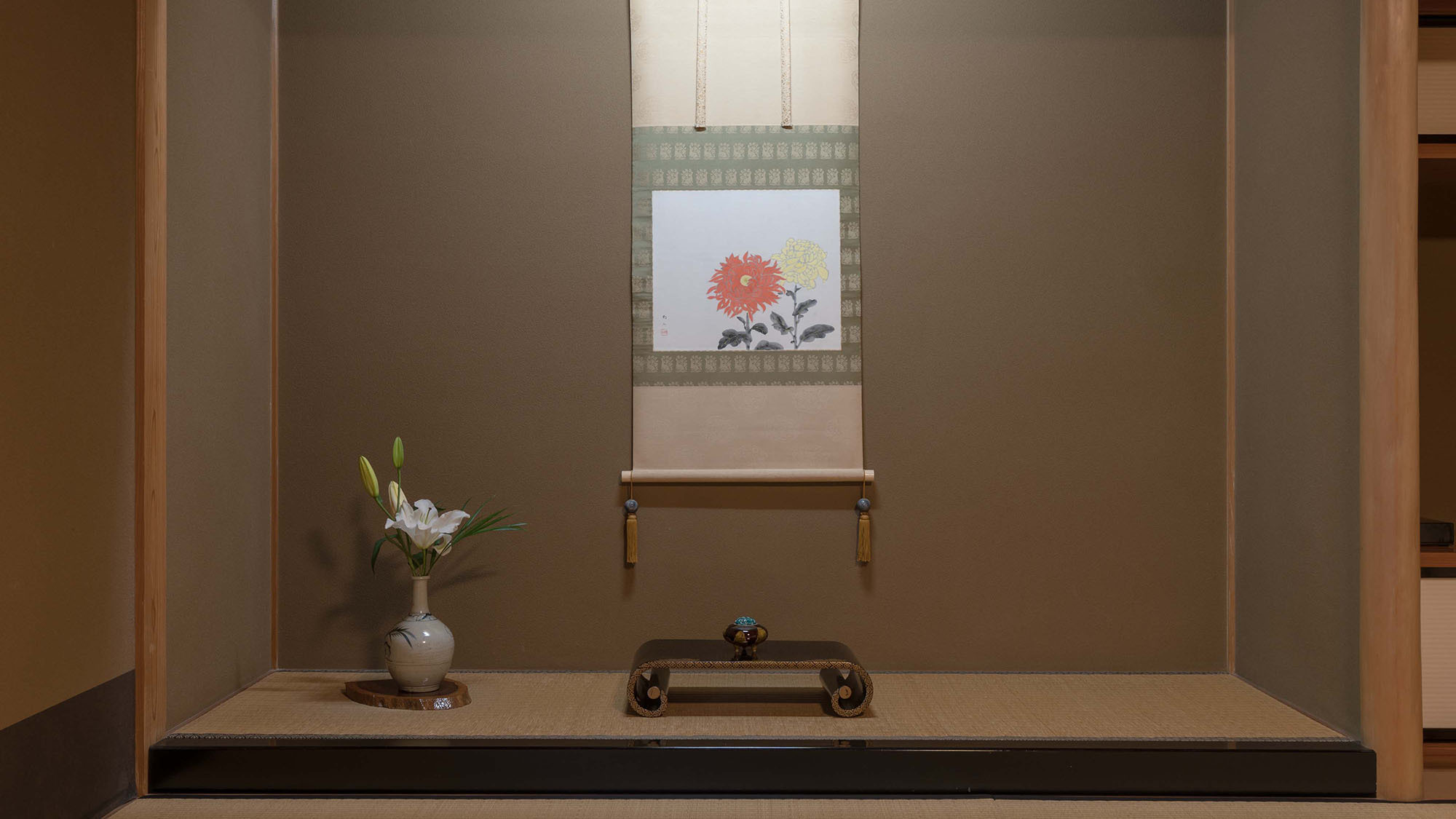 【露天風呂付き客室（こおろぎ）】内装イメージ