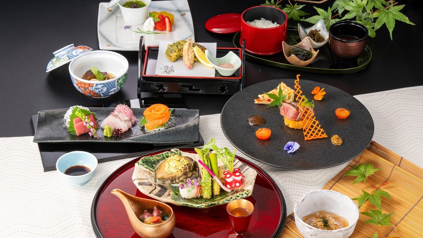 【2025年5月 新装OPEN】諏訪別邸 朱白☆【花紬（はなつむぎ）】≪量より質・品数少なめ≫