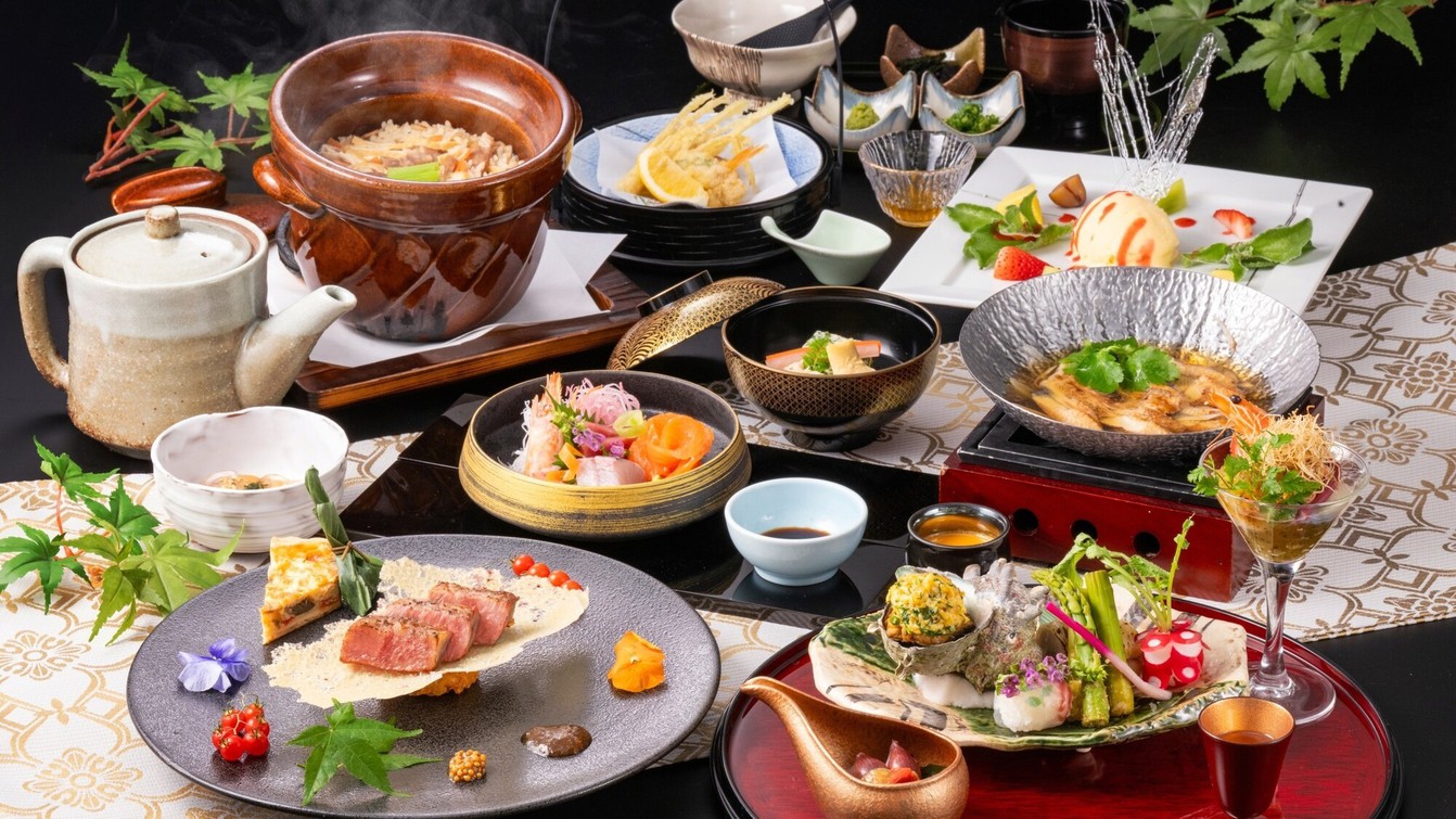【2025年5月 新装OPEN！諏訪別邸 朱白】信州プレミアム牛や厳選食材【極み】(最上級会席)
