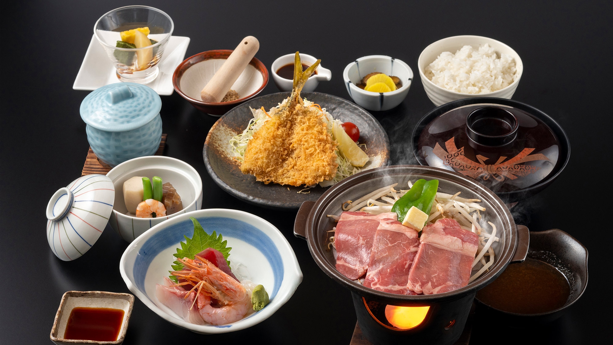 【１番人気】鮮度抜群！海の幸づくし◎「漁火御膳」or「荒磯御膳」or「鯵彩御膳」3種類から選べる夕食