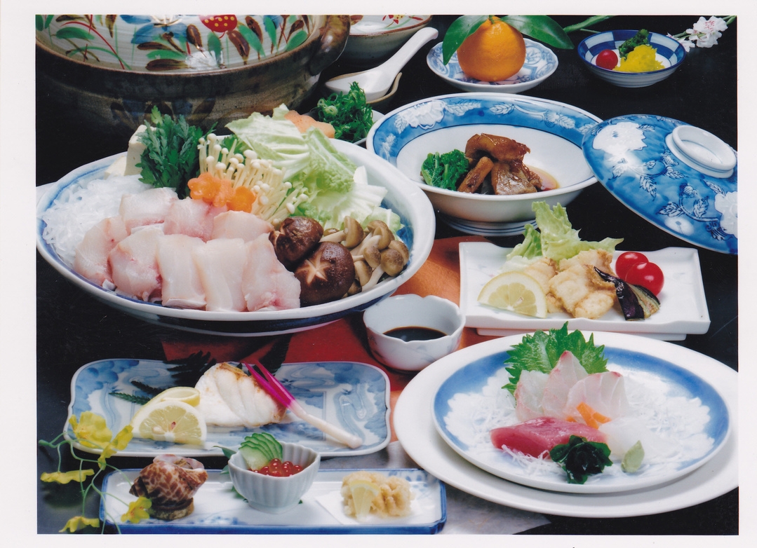 白浜名物の天然本クエを贅沢に♪天然本クエづくし大鍋会席プラン（天然クエフルコース）