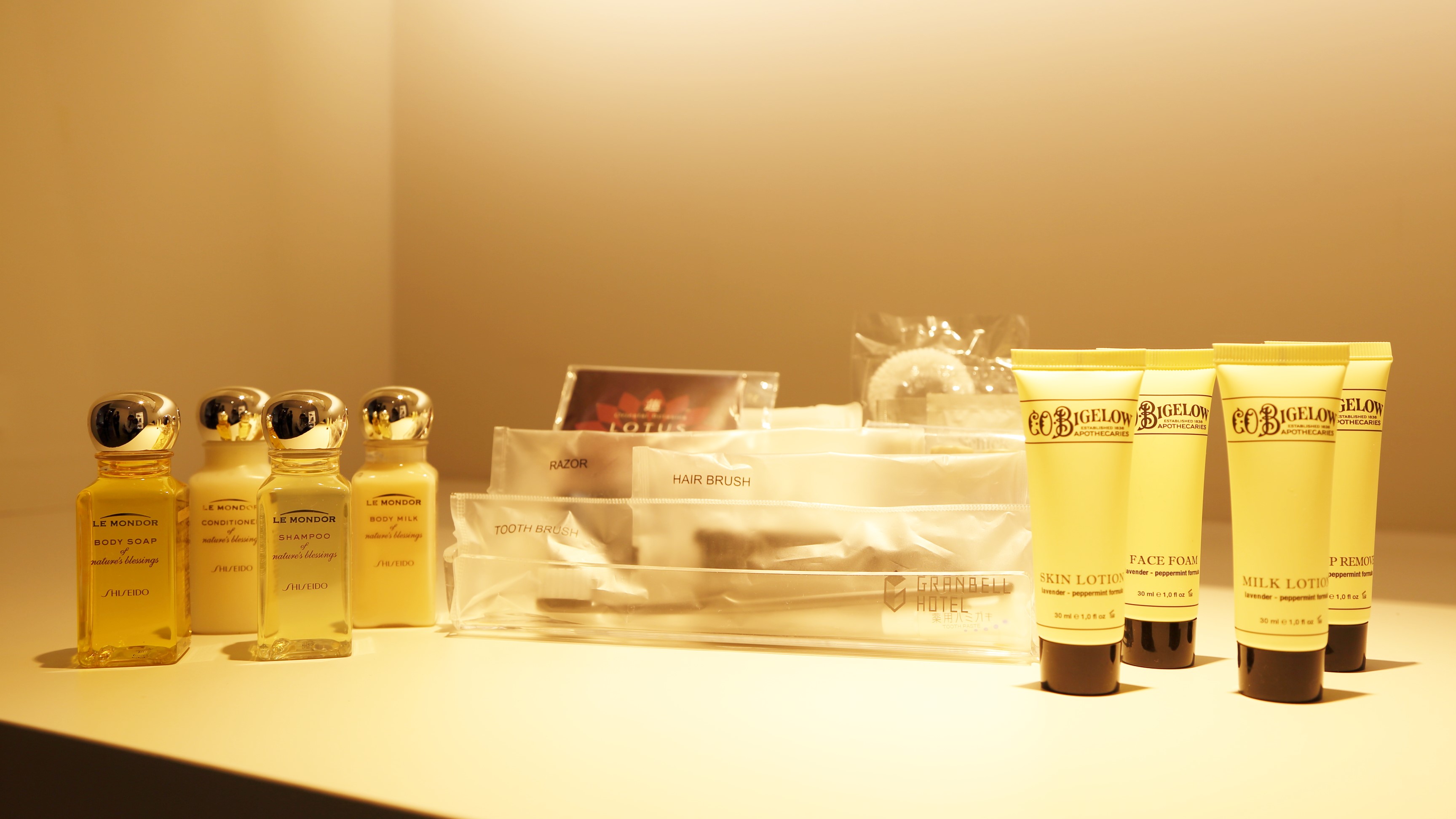 スイートルーム用アメニティ