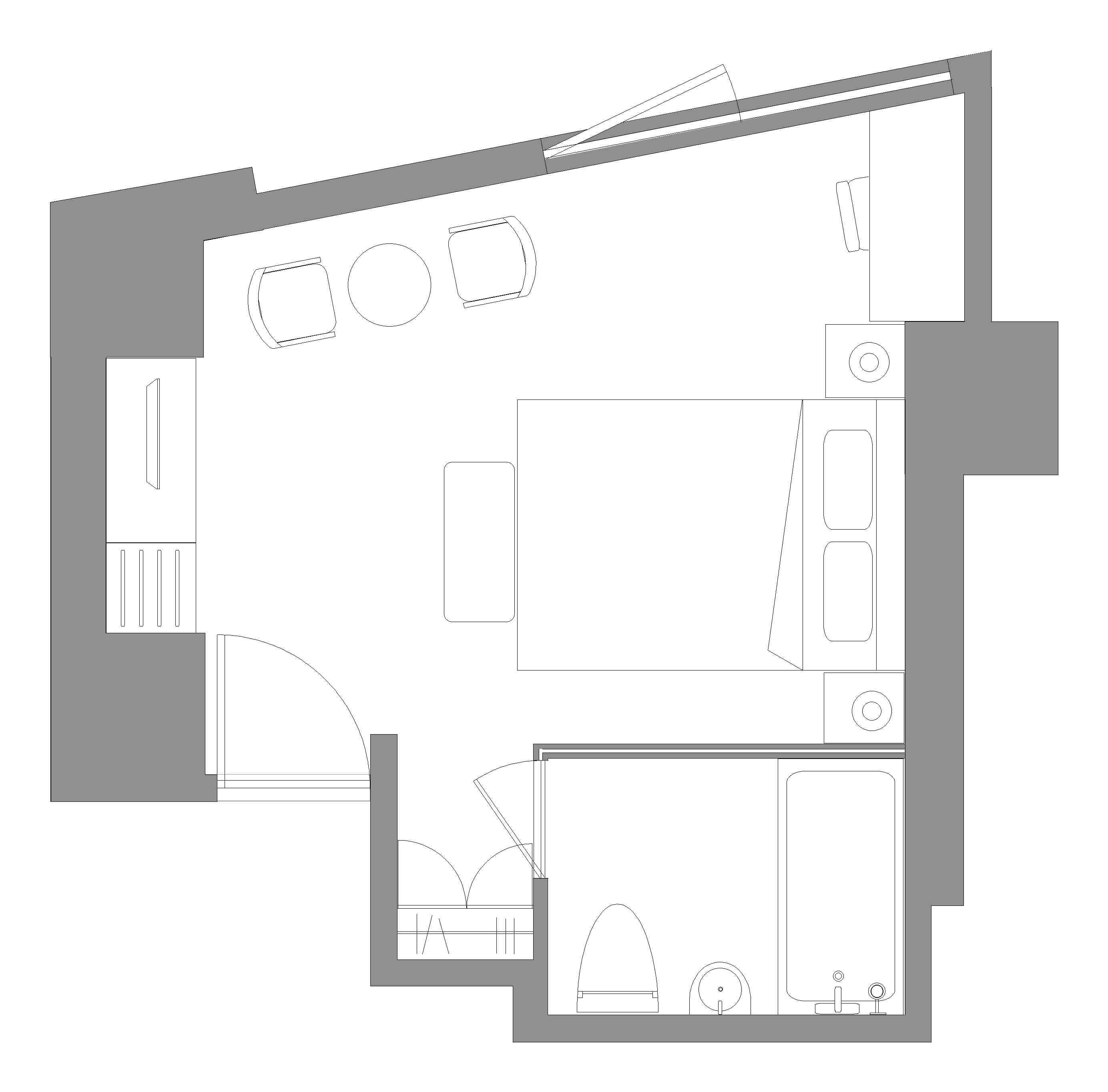 モダンダブルルーム