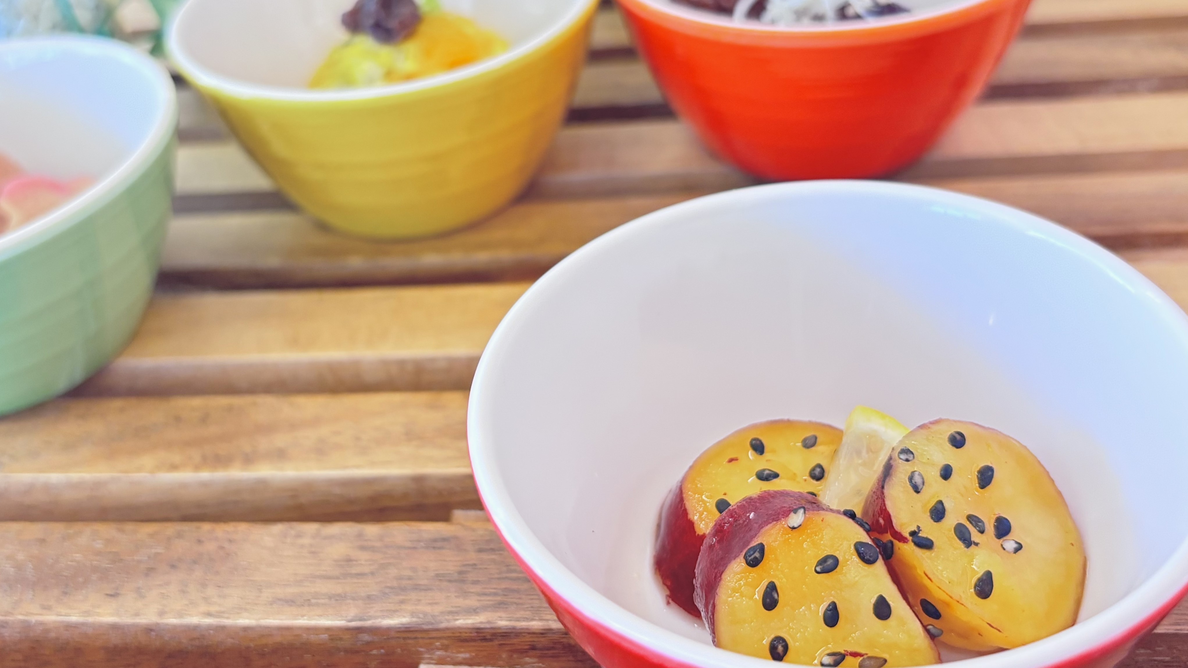 [和洋ビュッフェ朝食]秋季限定 瀬戸内レモンのさつまいも甘露煮