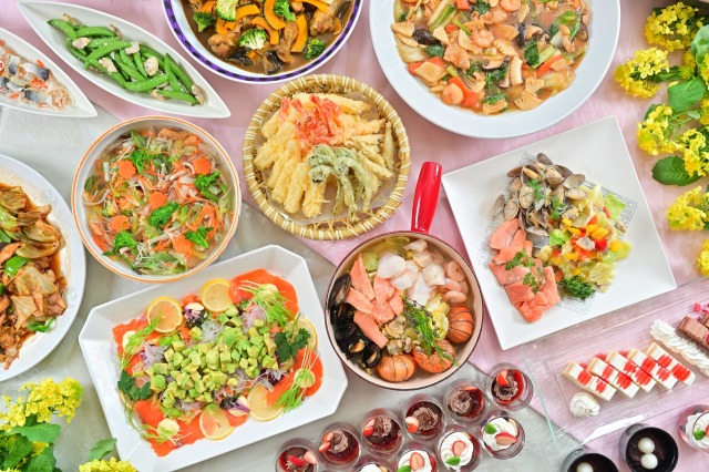 春のディナービュッフェ